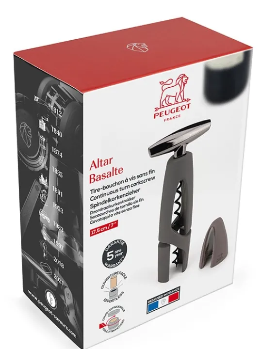 Peugeot Saveurs Altar Tire-bouchon à vis sans fin couleur avec coupe-capsule 17 cm - 7" -> Tire-bouchons