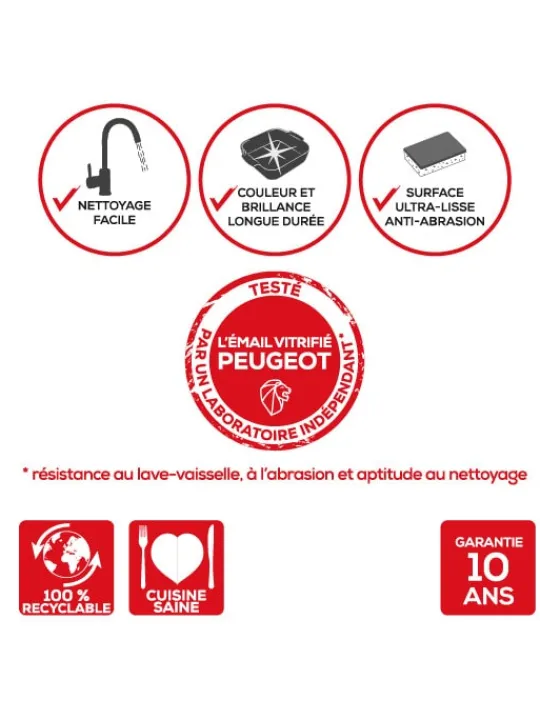 Peugeot Saveurs Appolia plat four céramique rectangle 40 cm - 16" -> Envie De Saveurs