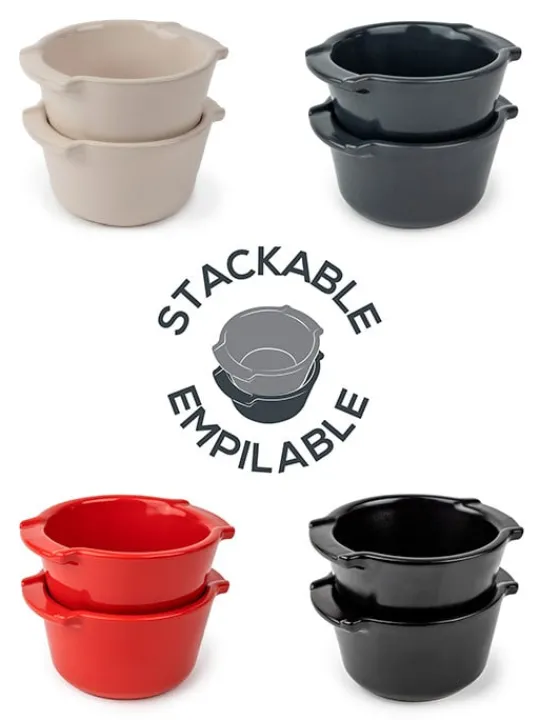 Peugeot Saveurs Appolia Duo de ramequins en céramique 20cl, ecru -> Idées Cadeaux -50€ | Envie De Saveurs