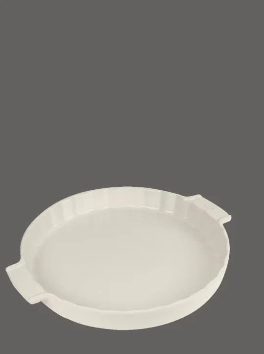 Peugeot Saveurs Appolia Moule à tarte céramique écru diamètre 30 cm - 12" -> Plats À Tarte / Tourtieres