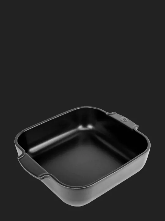 Peugeot Saveurs Appolia Plat four céramique carré noir satin 28 cm - 11in -> Idées Cadeaux -50€