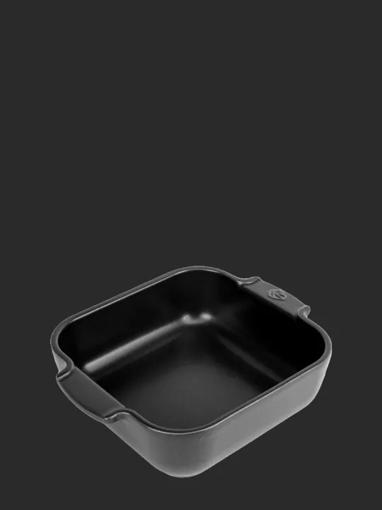 Peugeot Saveurs Appolia Plat four céramique carré noir satin 21 cm - 8.25in -> Idées Cadeaux -50€