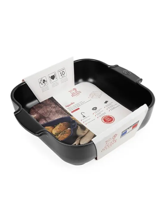 Peugeot Saveurs Appolia Plat four céramique carré noir satin 28 cm - 11in -> Idées Cadeaux -50€