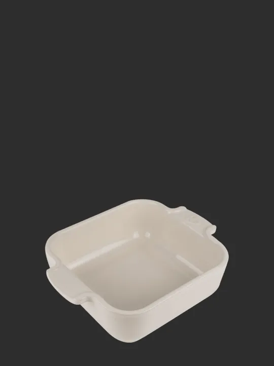 Peugeot Saveurs Appolia Plat four céramique individuel carré, écru, 18 cm - -> Idées Cadeaux -50€ | Plats Individuels