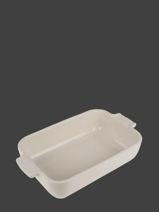Peugeot Saveurs Appolia Plat four céramique individuel rectangulaire, écru, 22 cm - -> Plats Individuels