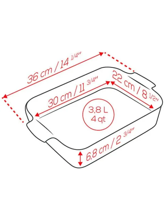 Peugeot Saveurs Appolia Plat four céramique rectangle 36 cm - 14.25in -> Envie De Saveurs