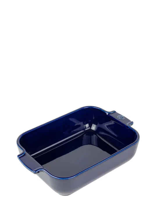 Peugeot Saveurs Appolia Plat four céramique rectangle bleu profond 25 cm - 10" -> Envie De Couleurs