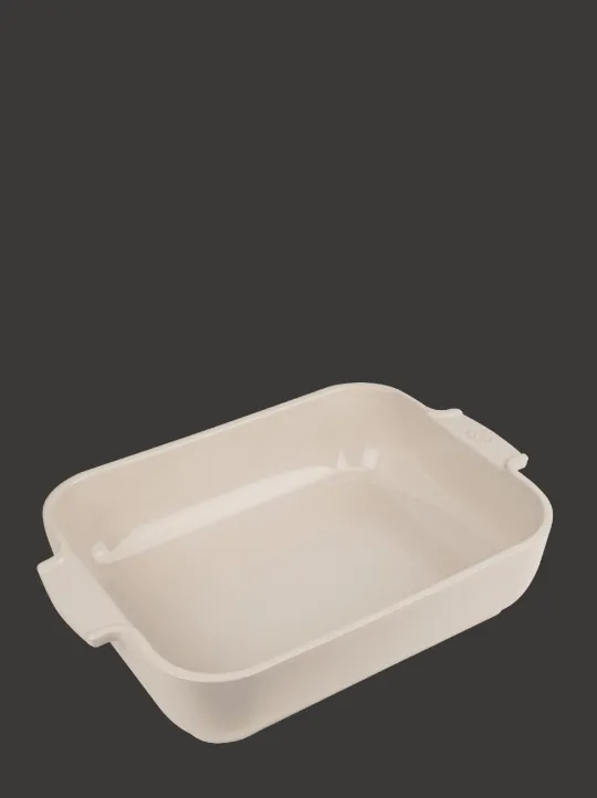 Peugeot Saveurs Appolia Plat four céramique rectangle écru 32 cm - 12,5" -> Envie De Couleurs