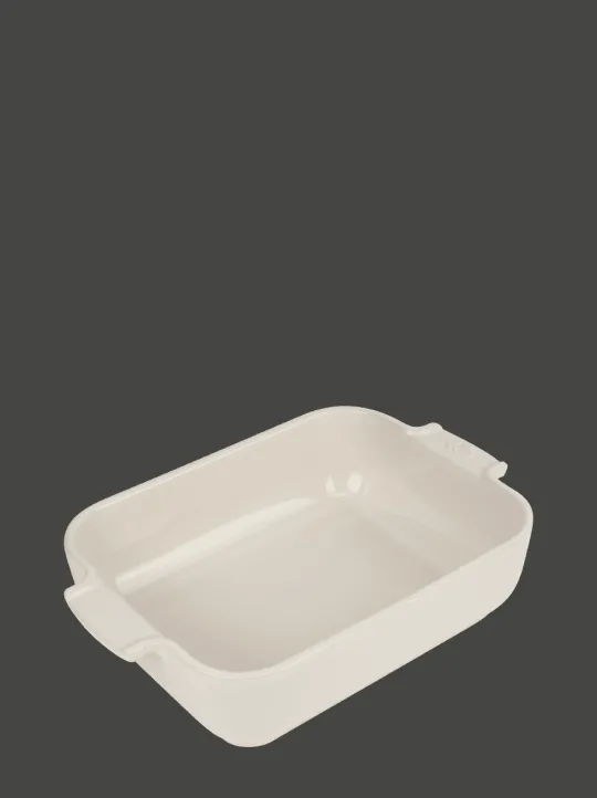 Peugeot Saveurs Appolia Plat four céramique rectangle écru 25 cm - 10" -> Envie De Couleurs
