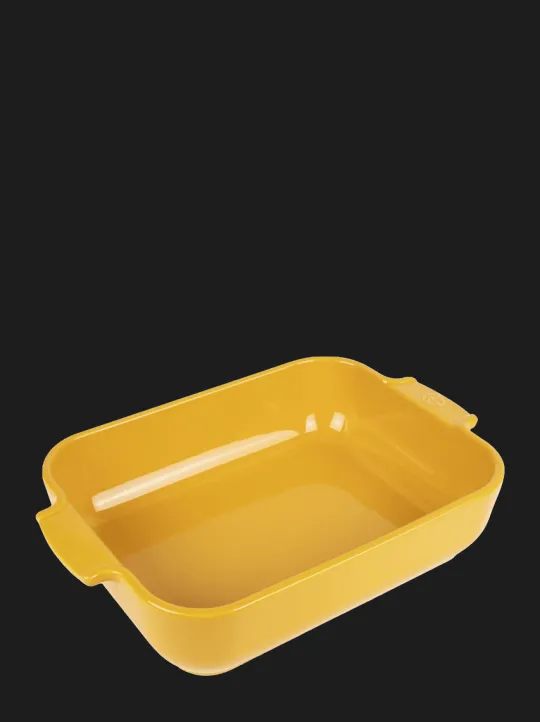 Peugeot Saveurs Appolia Plat four céramique rectangle safran 32 cm - 12.5in -> Envie De Couleurs