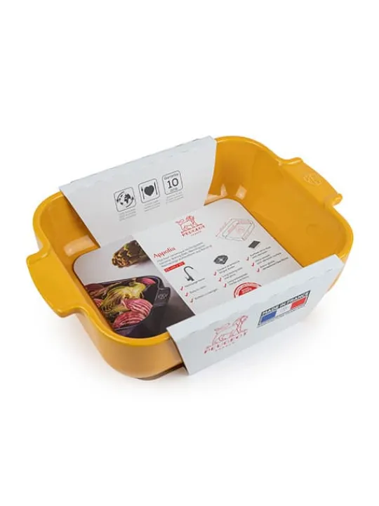Peugeot Saveurs Appolia Plat four céramique rectangle safran 25 cm - 10in -> Envie De Couleurs