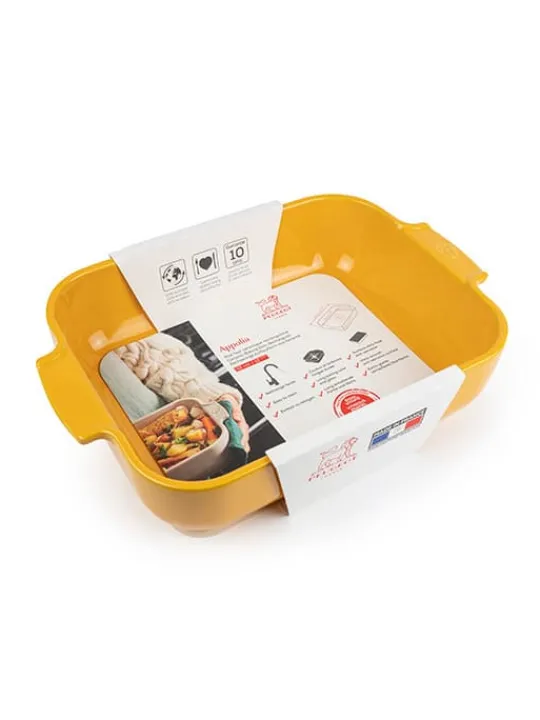 Peugeot Saveurs Appolia Plat four céramique rectangle safran 32 cm - 12.5in -> Envie De Couleurs
