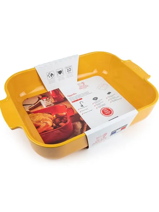 Peugeot Saveurs Appolia Plat four céramique rectangle safran 40 cm - 15.75in -> Envie De Saveurs