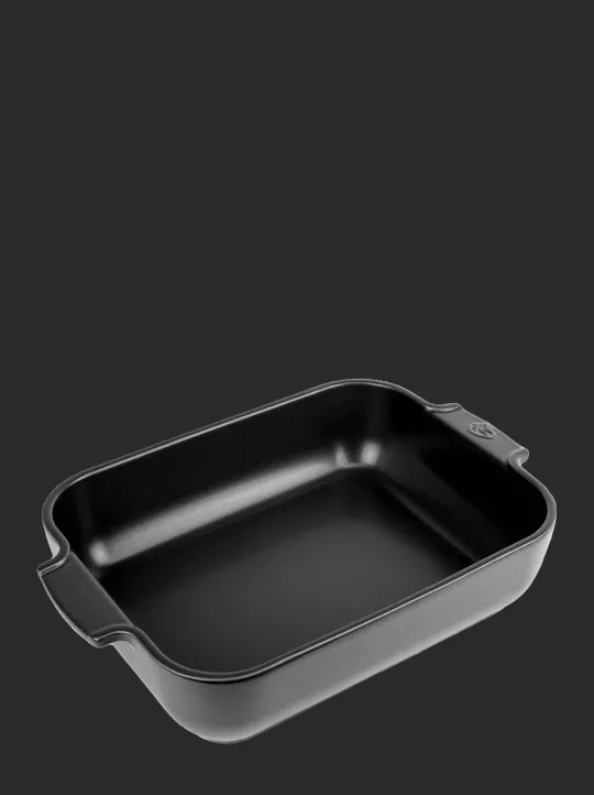 Peugeot Saveurs Appolia Plat four céramique rectangle noir satin 32 cm - 12.5in -> Idées Cadeaux -50€ | Envie De Couleurs