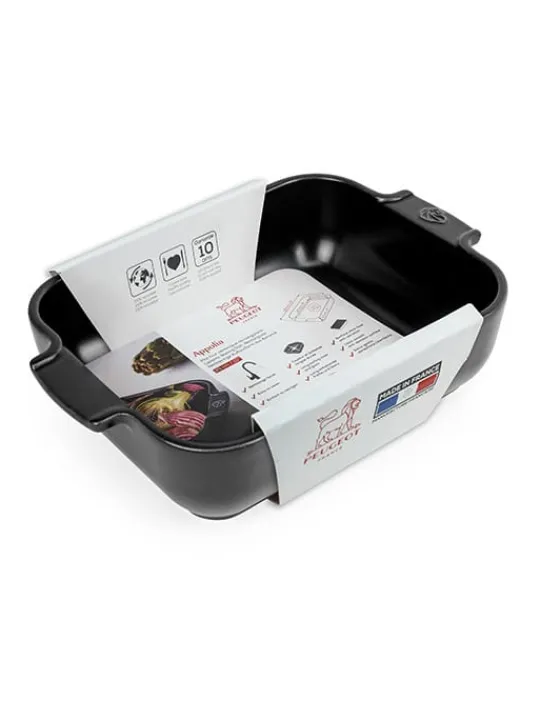 Peugeot Saveurs Appolia Plat four céramique rectangle noir satin 25 cm - 10in -> Idées Cadeaux -50€ | Envie De Couleurs