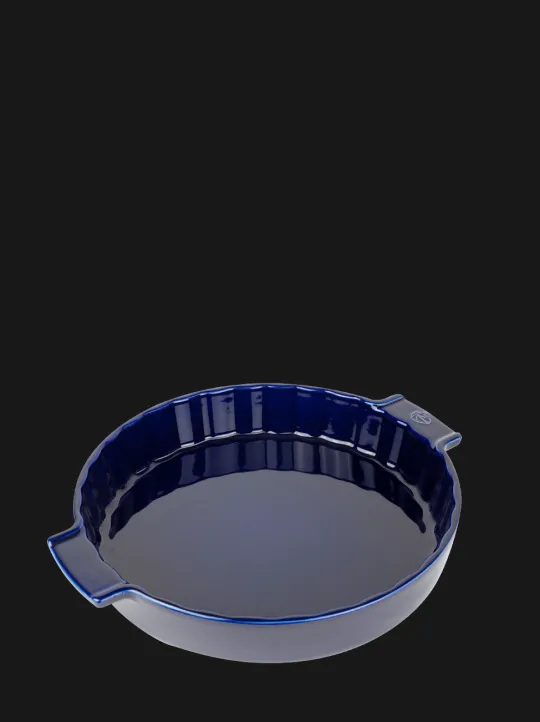 Peugeot Saveurs Appolia Tourtière céramique bleu profond diamètre 28 cm - 11" -> Plats À Tarte / Tourtieres
