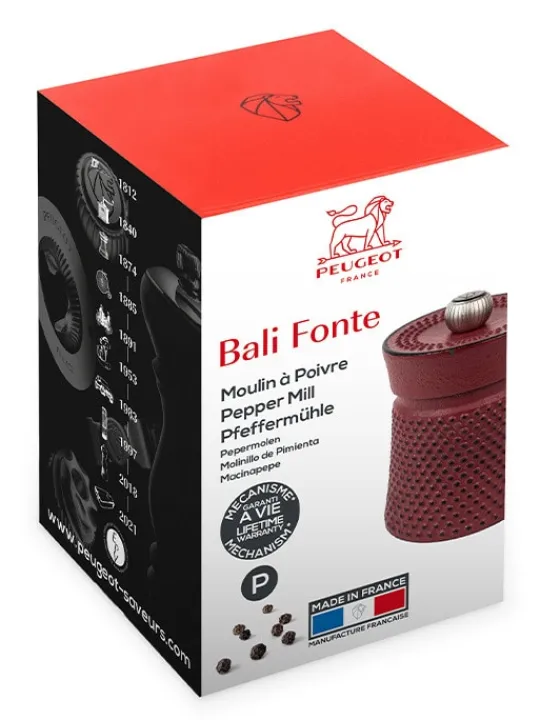 Peugeot Saveurs Bali fonte Moulin à poivre manuel en fonte rouge, 8 cm -> Moulins À Poivre
