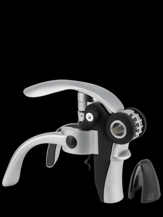Peugeot Saveurs Baltaz tire-bouchon à levier couleur gris métallisé avec coupe-capsule 14 cm -> Idées Cadeaux -100€ | Tire-bouchons