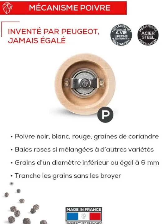 Peugeot Saveurs Bbq Moulin à poivre en bois spécial barbecue, graphite, 30 cm - 12in -> Envie De Saveurs | Moulins À Poivre