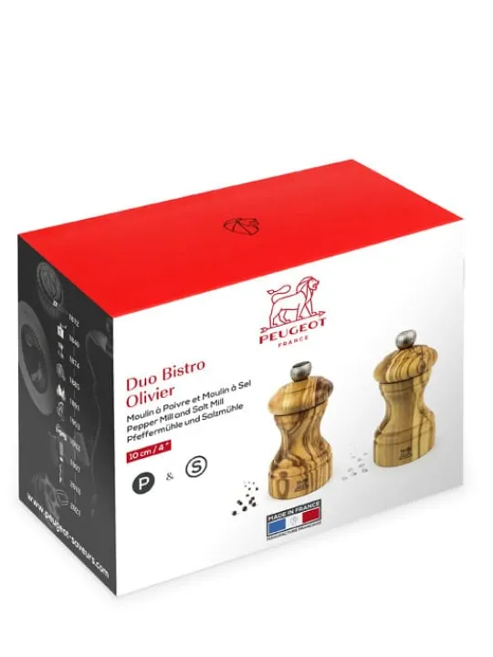 Peugeot Saveurs Bistro duo de moulins à poivre et à sel manuels en bois d', 10 cm - 4" -> Envie De Design | Duos Et Combi 2 En 1