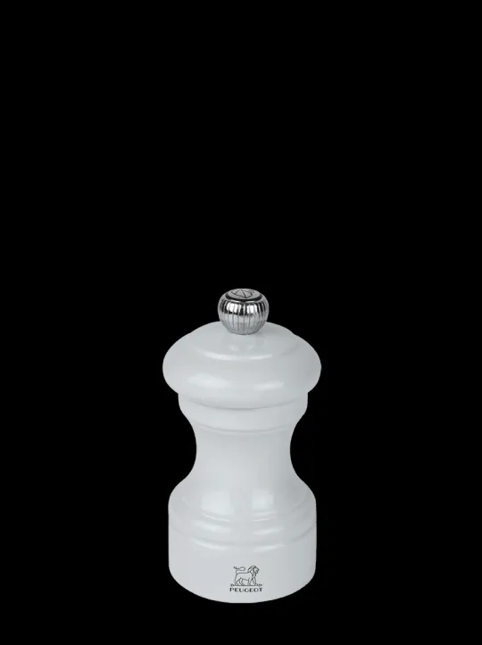 Peugeot Saveurs Bistro Moulin à poivre manuel en bois laqué, gris perle 10 cm - 4in. -> Moulins À Poivre