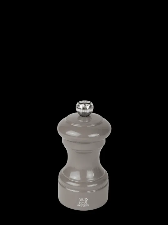 Peugeot Saveurs Bistro Moulin à poivre manuel en bois laqué, gris taupe 10 cm - 4in. -> Moulins À Poivre