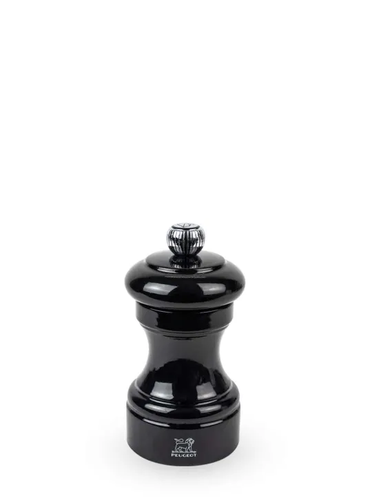 Peugeot Saveurs Bistro Moulin à poivre manuel en bois laqué, noir, 10 cm - 4" -> Moulins À Poivre