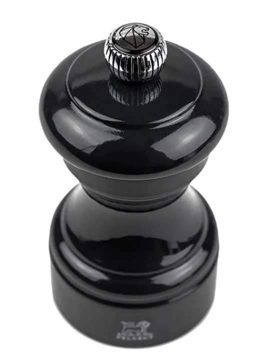 Peugeot Saveurs Bistro Moulin à poivre manuel en bois laqué, noir, 10 cm - 4" -> Moulins À Poivre