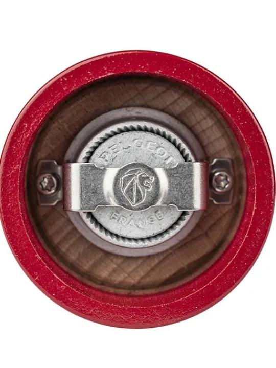 Peugeot Saveurs Bistro Moulin à poivre manuel en bois laqué, rouge passion, 10 cm - 4" -> Envie De Couleurs | Moulins À Poivre