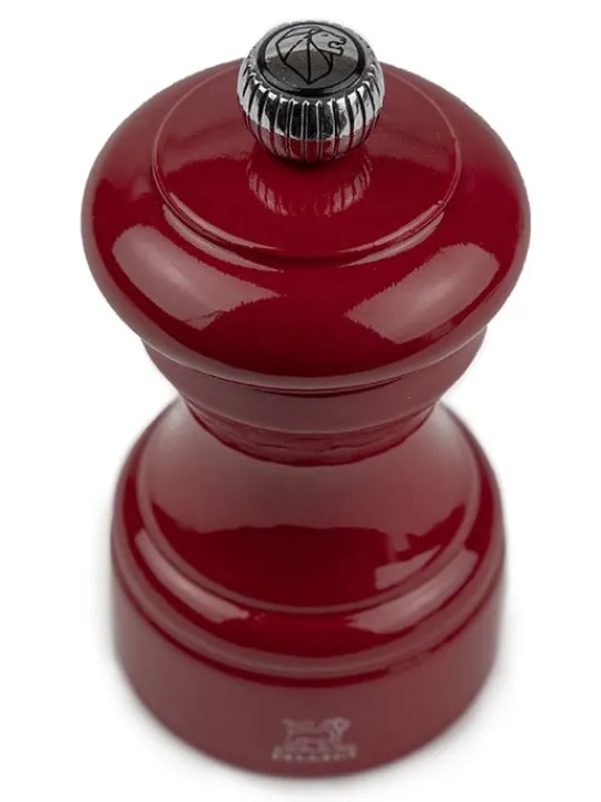 Peugeot Saveurs Bistro Moulin à poivre manuel en bois laqué, rouge passion, 10 cm - 4" -> Envie De Couleurs | Moulins À Poivre