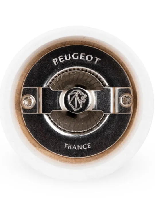 Peugeot Saveurs Bistro Moulin à sel manuel en bois, blanc, 8 cm - 3" -> Moulins À Sel Et Salières