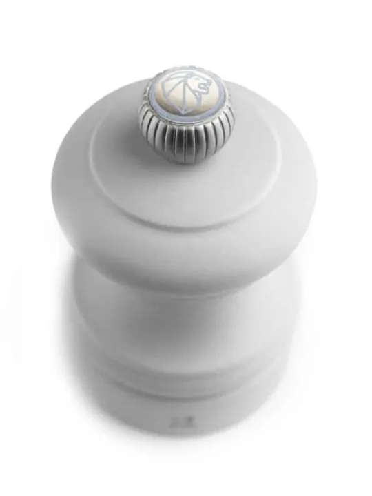Peugeot Saveurs Bistro Moulin à sel manuel en bois, blanc, 8 cm - 3" -> Moulins À Sel Et Salières