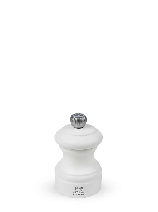 Peugeot Saveurs Bistro Moulin à sel manuel en bois, blanc, 8 cm - 3" -> Moulins À Sel Et Salières