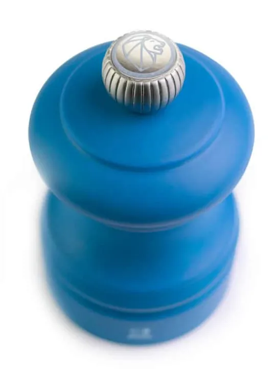 Peugeot Saveurs Bistro Moulin à sel manuel en bois, bleu pétrole, 8 cm - 3" -> Moulins À Sel Et Salières