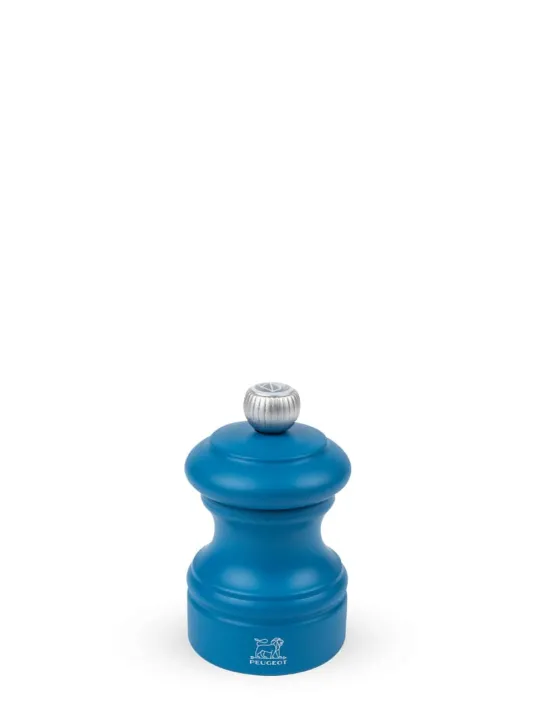Peugeot Saveurs Bistro Moulin à sel manuel en bois, bleu pétrole, 8 cm - 3" -> Moulins À Sel Et Salières