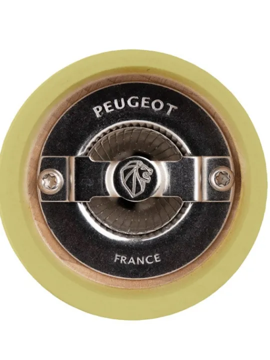 Peugeot Saveurs Bistro moulin à sel manuel en bois, jaune paille, 8 cm - 3,2in. -> Moulins À Sel Et Salières