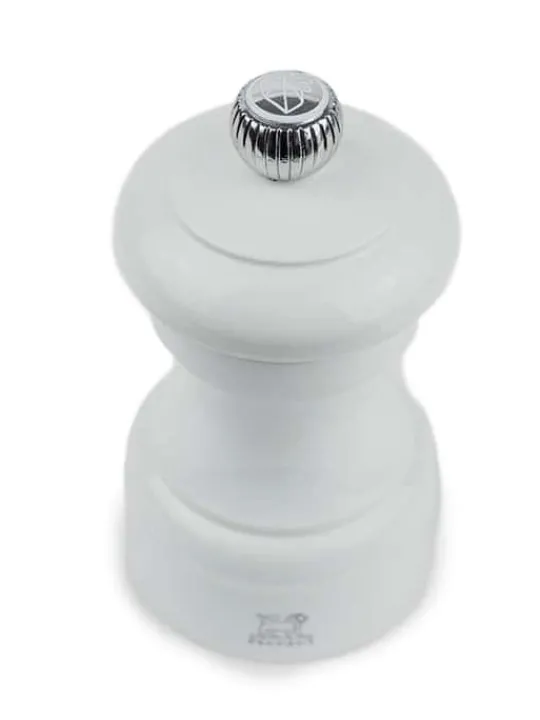 Peugeot Saveurs Bistro Moulin à sel manuel en bois laqué, gris perle, 10 cm - 4in. -> Envie De Couleurs | Moulins À Sel Et Salières