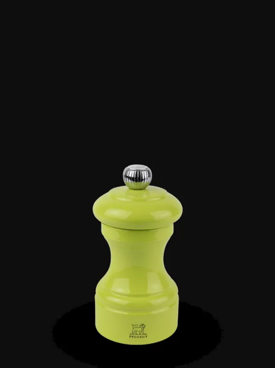 Peugeot Saveurs Bistro Moulin à sel manuel en bois laqué, pistache, 10 cm - 4" -> Moulins À Sel Et Salières