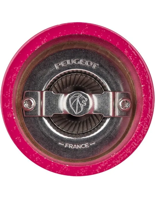 Peugeot Saveurs Bistro Moulin à sel manuel en bois laqué, rose bonbon, 10 cm - 4" -> Envie De Couleurs | Moulins À Sel Et Salières