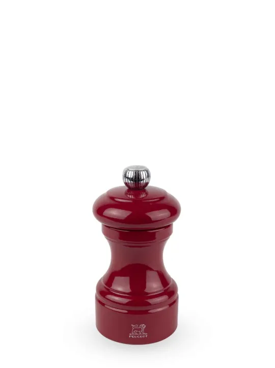 Peugeot Saveurs Bistro Moulin à sel manuel en bois laqué, rouge passion, 10 cm - 4" -> Envie De Couleurs | Moulins À Sel Et Salières