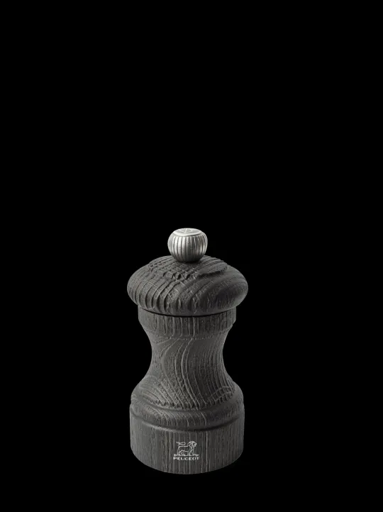 Peugeot Saveurs Bistro nature dark Moulin à sel manuel en bois et son sel des alpes, 10 cm- 3" -> Moulins À Sel Et Salières