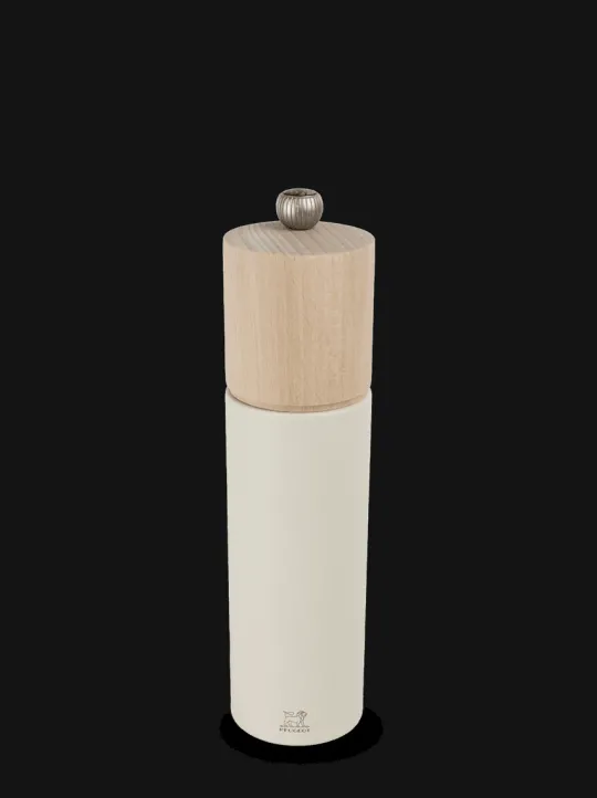 Peugeot Saveurs Boreal Moulin à sel manuel en bois, blanc plume, 21cm - 8" -> Idées Cadeaux -50€ | Envie De Couleurs