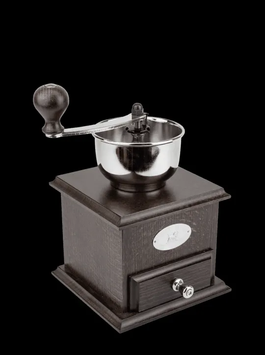 Peugeot Saveurs Brésil Moulin à café manuel en bois couleur chocolat 21 cm -> Moulins À Café