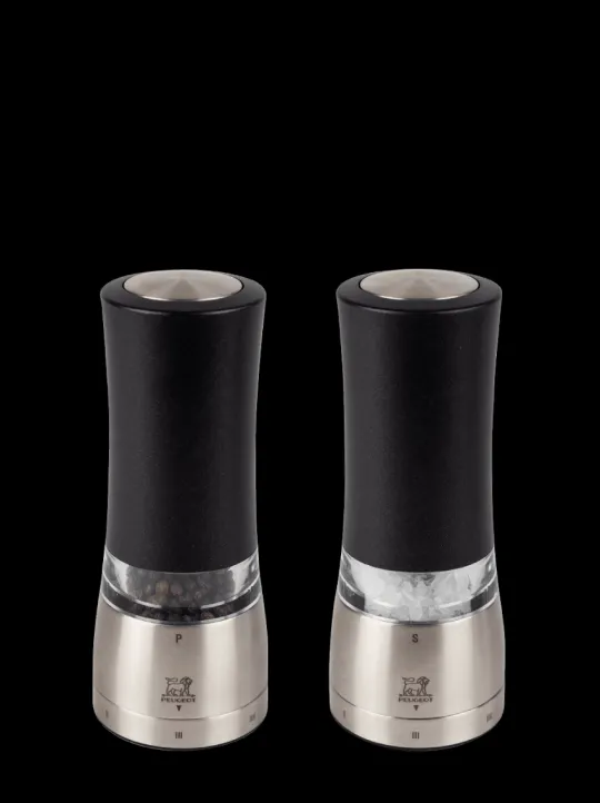 Peugeot Saveurs Daman electrique Duo de moulins à poivre et à sel électriques u'select, noir irisé, 16 cm - 6,25in. -> Coffrets Cadeaux | Envie De Design
