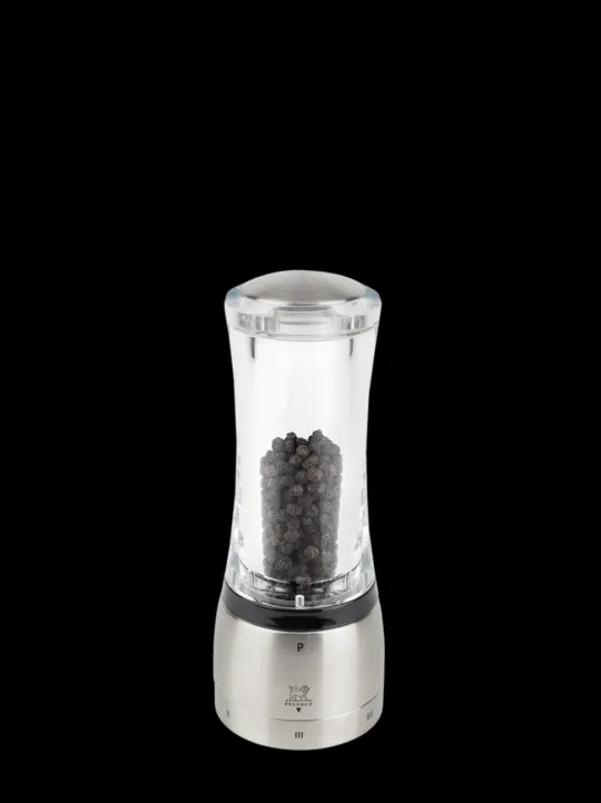 Peugeot Saveurs Daman Moulin à poivre manuel en acryl et inox u'select 16 cm -> Envie De Design