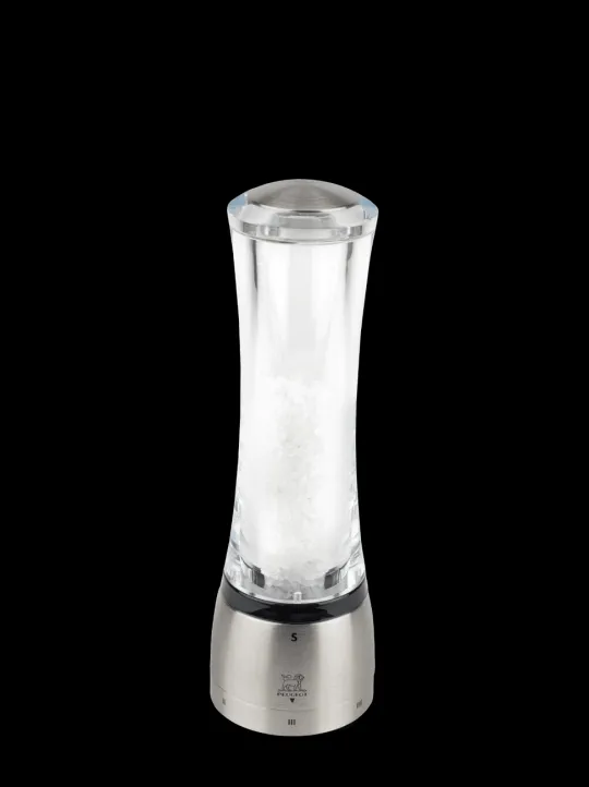 Peugeot Saveurs Daman Moulin à sel manuel en acryl et inox u'select 21 cm -> Idées Cadeaux -100€ | Envie De Design