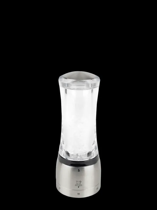 Peugeot Saveurs Daman Moulin à sel manuel en acryl et inox u'select 16 cm -> Moulins À Sel Et Salières