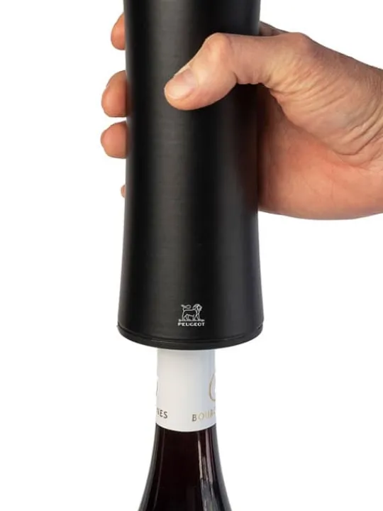 Peugeot Saveurs Elis reverse Tire-bouchon électrique rechargeable en bois tout automatique, noir, 21 cm - 8" -> Envie De Design | Tire-bouchons