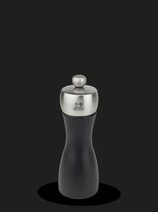 Peugeot Saveurs Fidji Moulin à sel manuel en bois et inox couleur 15 cm -> Moulins À Sel Et Salières