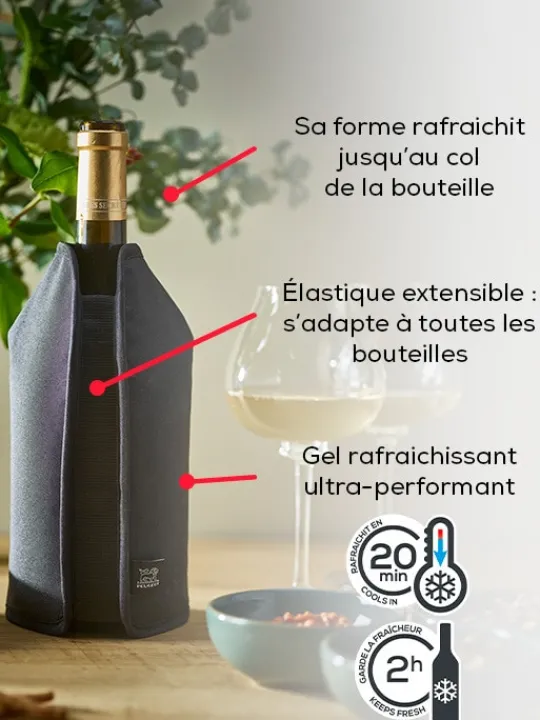 Peugeot Saveurs Frizz Rafraîchisseur extensible vins & champagnes, , 23 cm -> Accessoires Vin Et Champagne | Accessoires Moulins